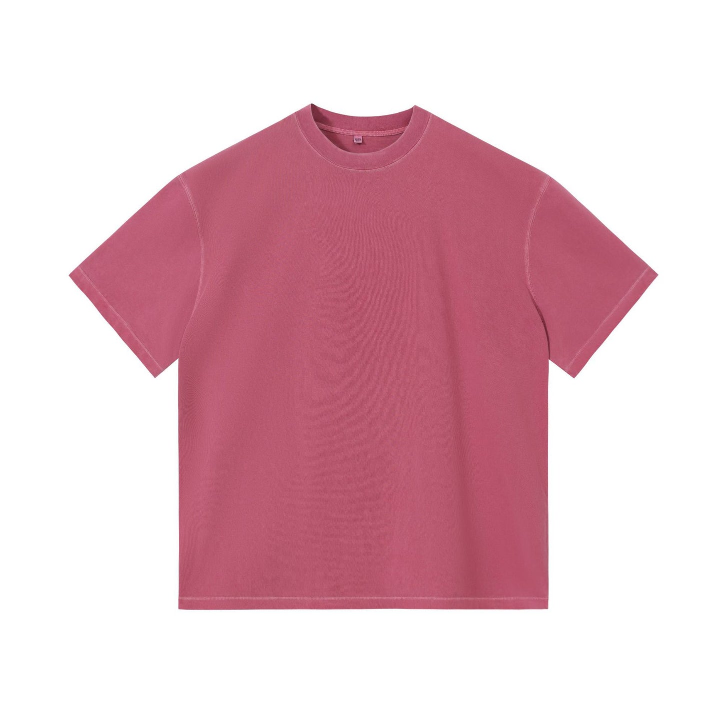 Women's Pure Color Pure Cotton Partial Distressed Short Sleeve