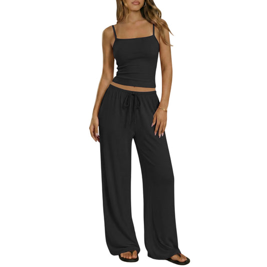SpringSummer New Womens Vest And Camisole Set