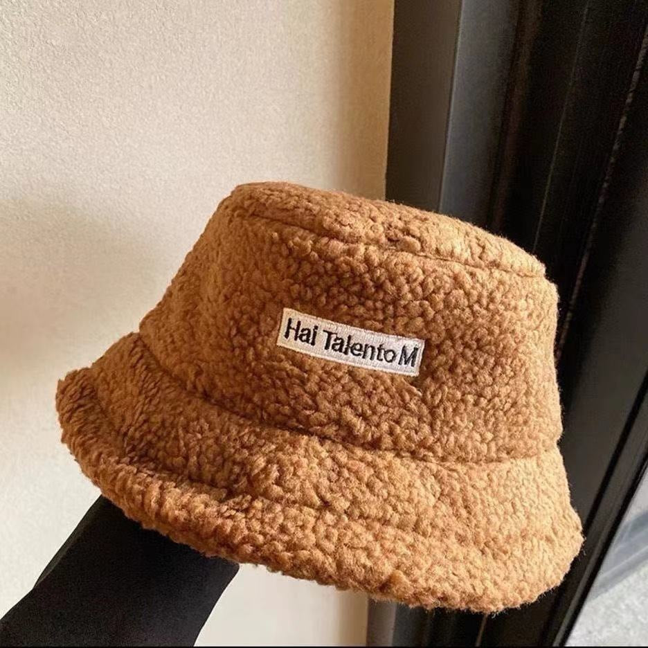 Cute Lamb Wool Fisherman Hat