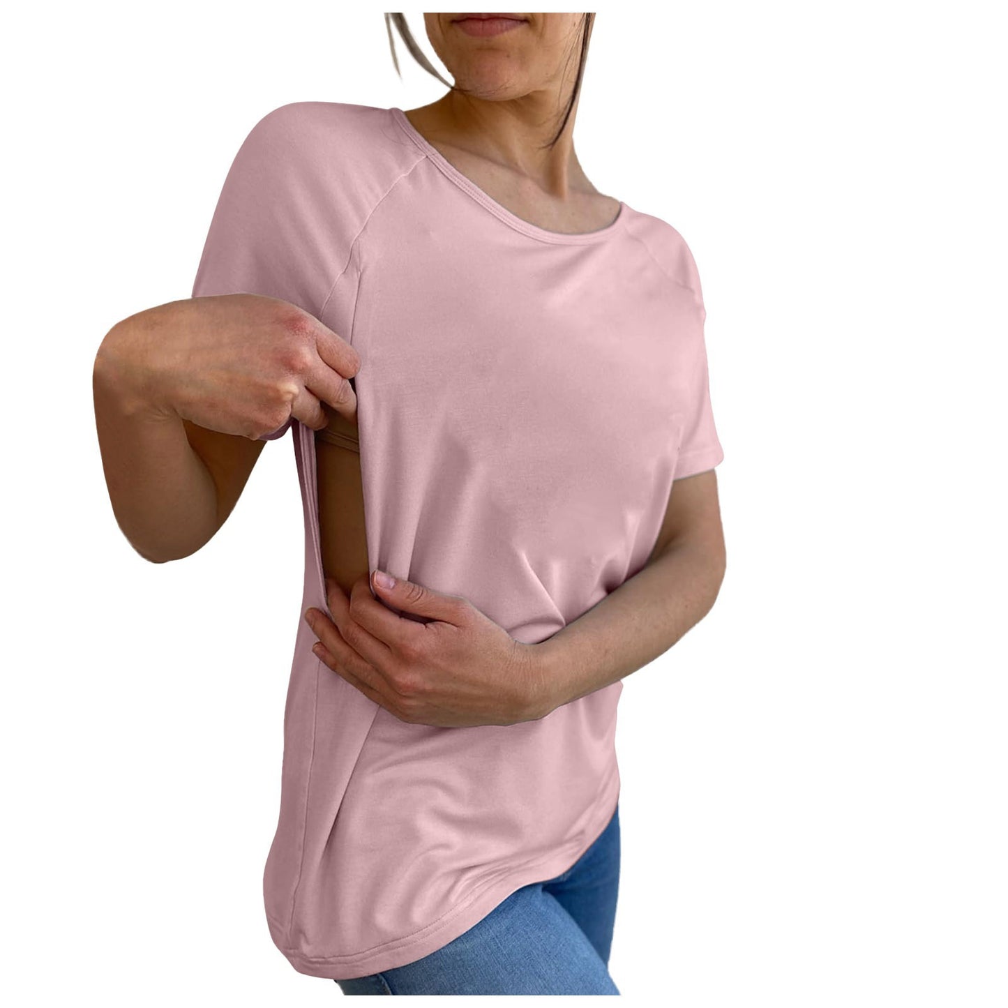 T-shirt til kvinder - kortærmet ventetoppen ammetøj