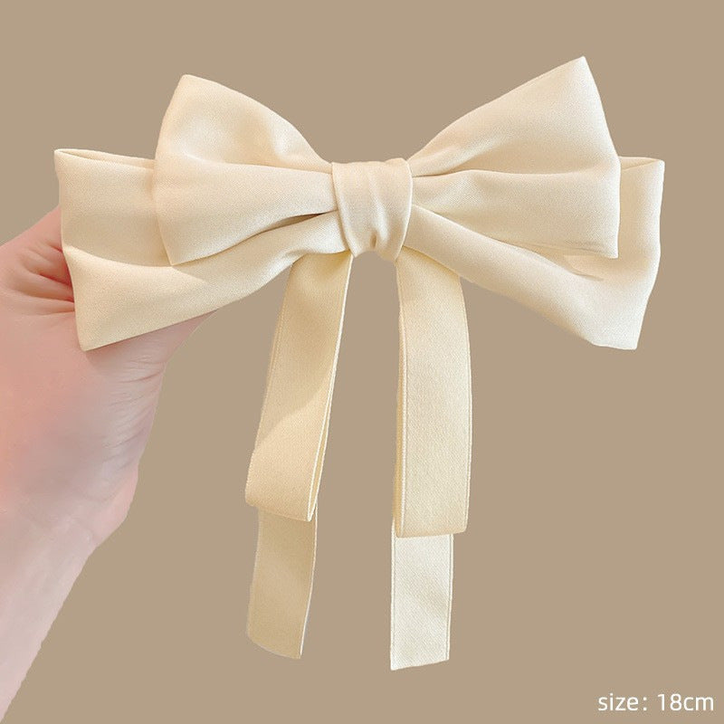 Fairy Beautiful Women's Mesh Ribbon Back Head Spring Clip