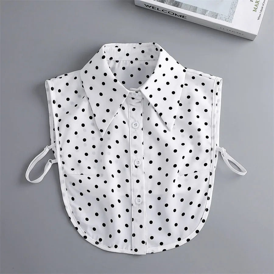 Detachable Collar Versatile Shirt With Separate Collar Trim Faux Collar Autumn Winter Fashion Versatile