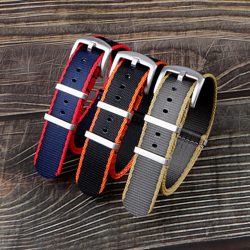 Colorful Striped Canvas Belt 20ADD22mm