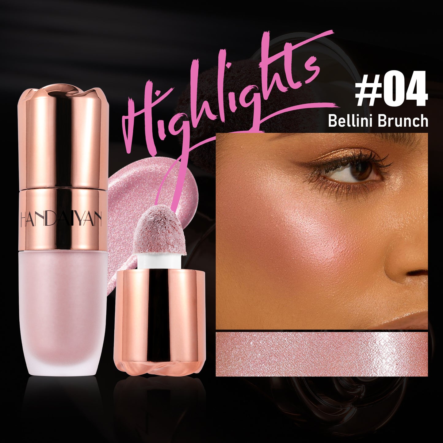 Highlighter Repair 8-color Three-dimensional Easy To Apply
