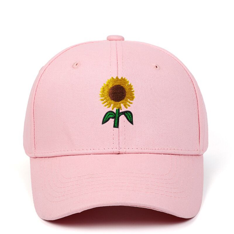 Sunflower Embroidered Baseball Casual Hat