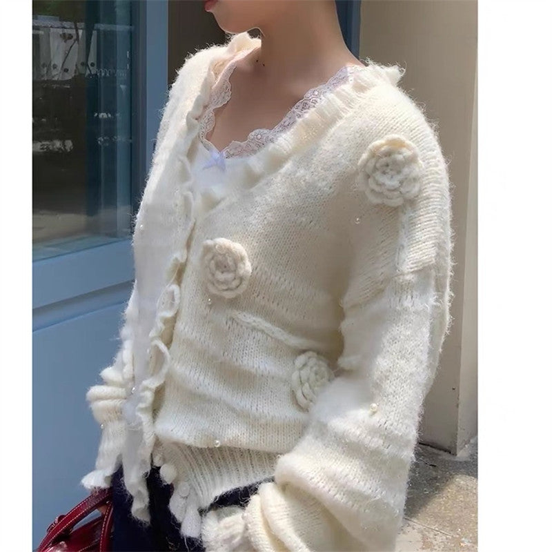Women's Knitted Cardigan Spring And Autumn Coat