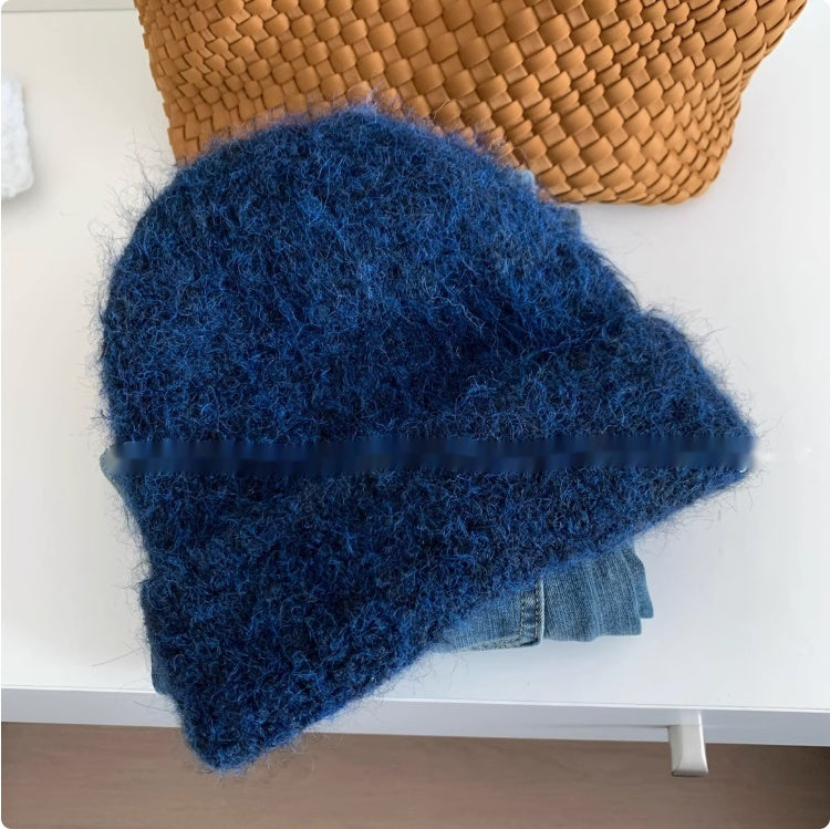 Alpaca Knit Woolen Hat Children Autumn And Winter Loose Large Version Retro Simple