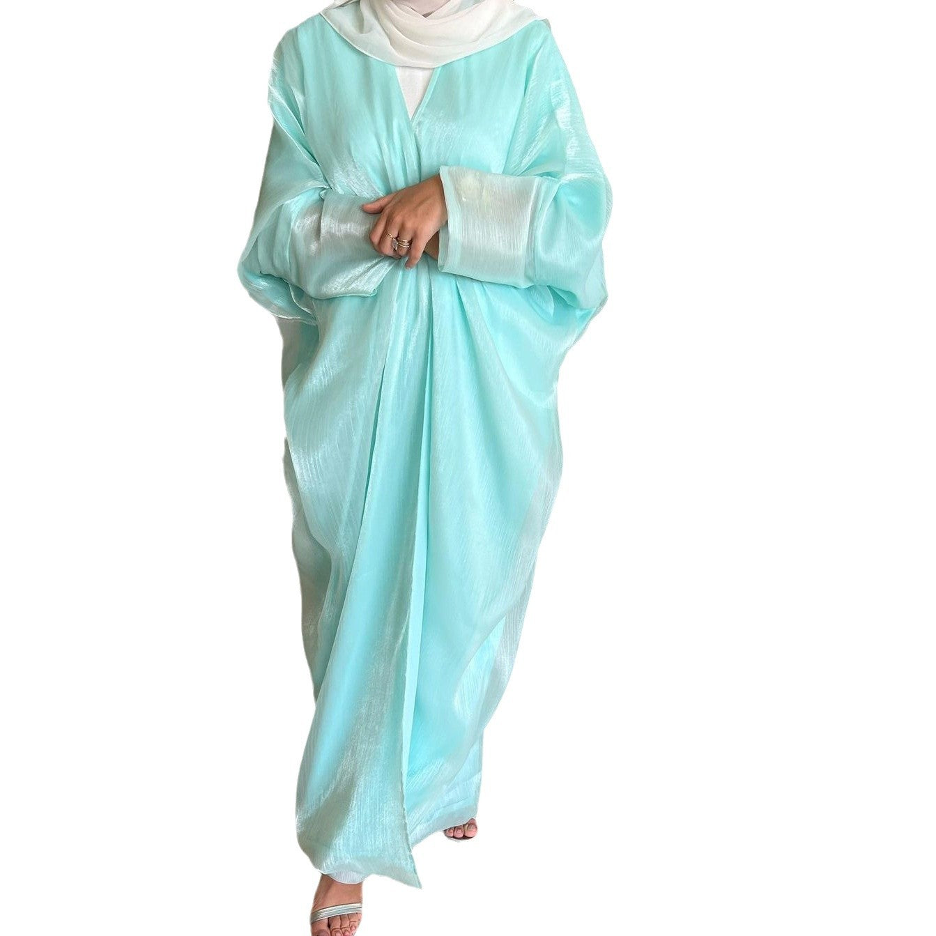 Cardigan Women's Clothes Shiny Solid Color