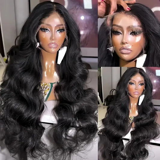 Front Lace Wig Women's Mid-length Large Wave Long Curly Hair