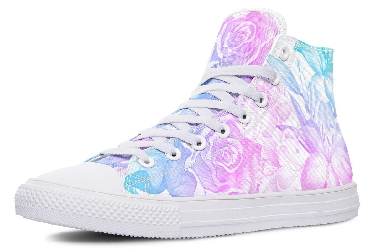 Printed Couple High-top Canvas Shoes