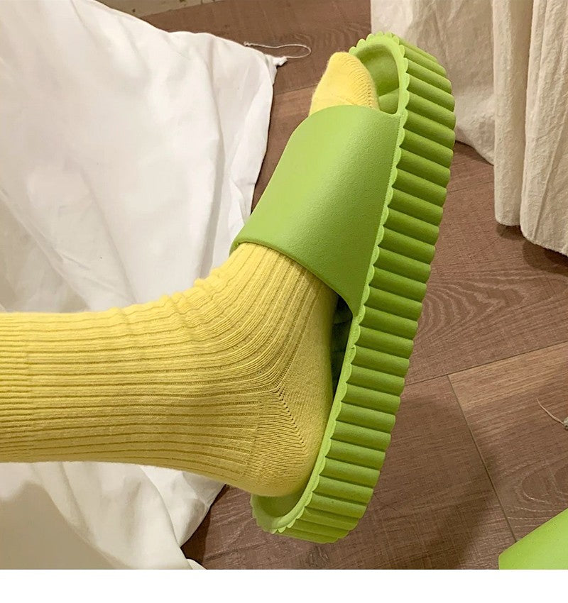 Fashion New Women's Summer Bathroom Bath Thick Bottom Sandals And Slippers