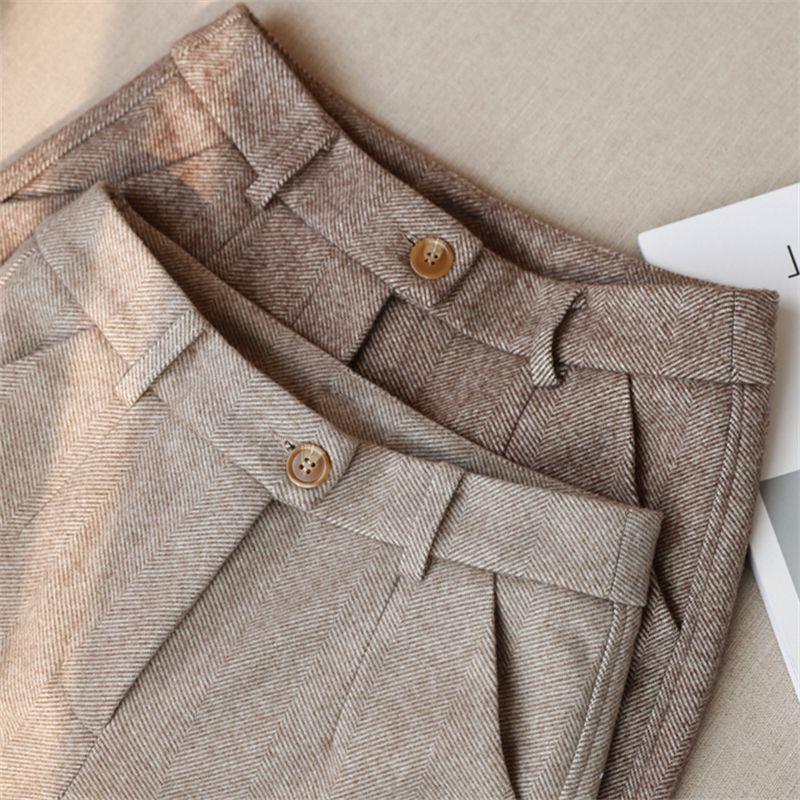 Women's High Waist Slimming And Straight Casual Trousers