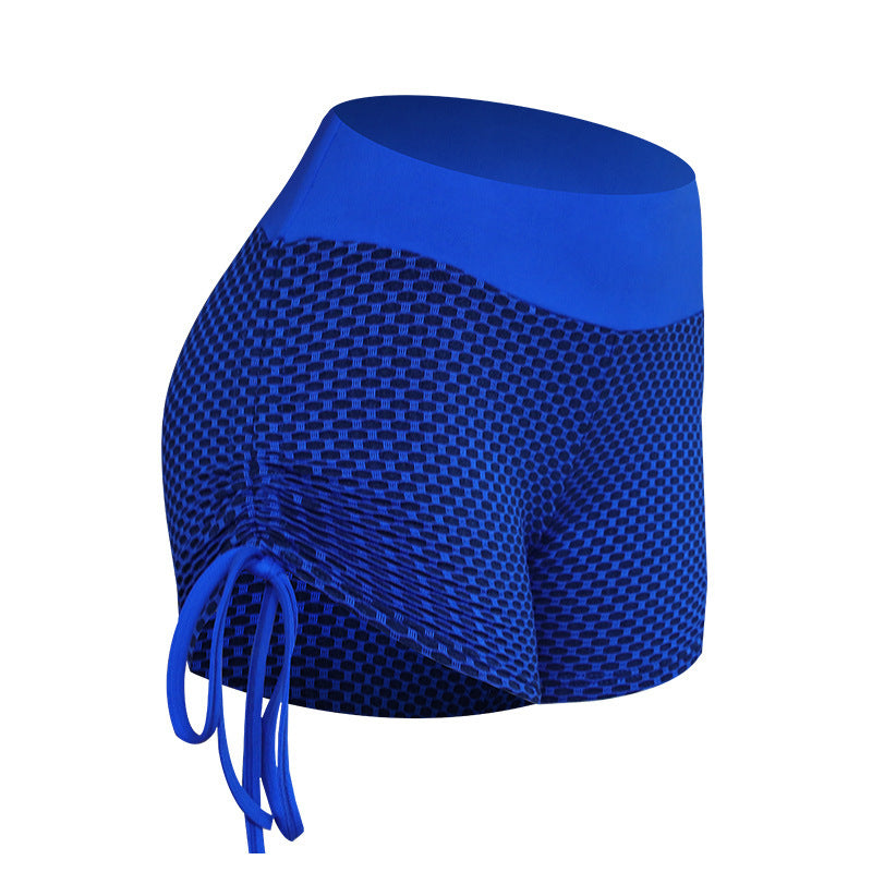 Fashionable Ladies Mesh Honeycomb Yoga Shorts