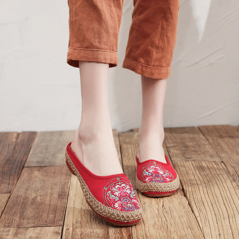 Women's Fashionable Summer New Baotou Half Slippers
