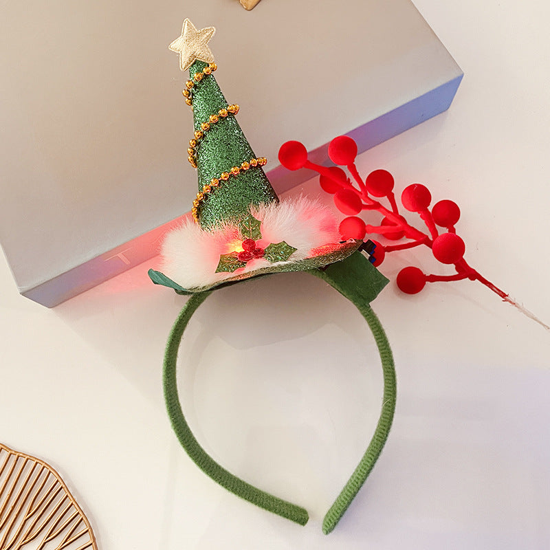 Christmas Antlers Hairband Decoration Plush