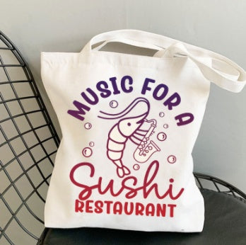 Music For Sushi House Canvas Bag