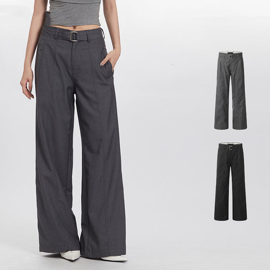 Simple Trousers Women's Straight Drooping Loose All-matching Casual Pants