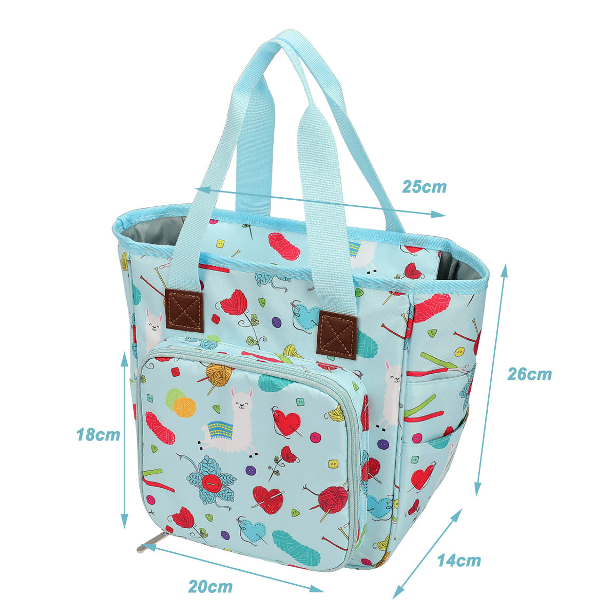 Household Fashion Simple Printing Multifunctional Wool Buggy Bag