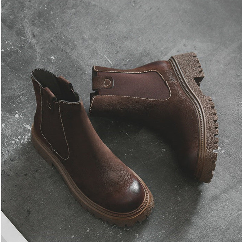 Retro Martin Boots Women's Thick-soled Thick HeelShort