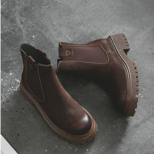 Retro Martin Boots Women's Thick-soled Thick HeelShort