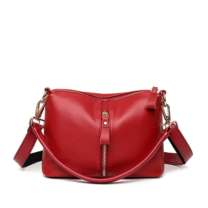 Small Square Bag Fashion Top Layer Cow Leather
