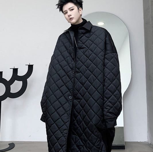 Niche Dark Loose-fitting Cotton Coat For Men