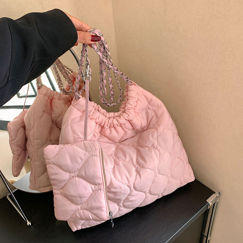 Sammensatte Tasker Til Kvinder Trend Efterår Og Vinter Ny Mode Dametaske Personlig Enkel Håndtaske I Koreansk Stil