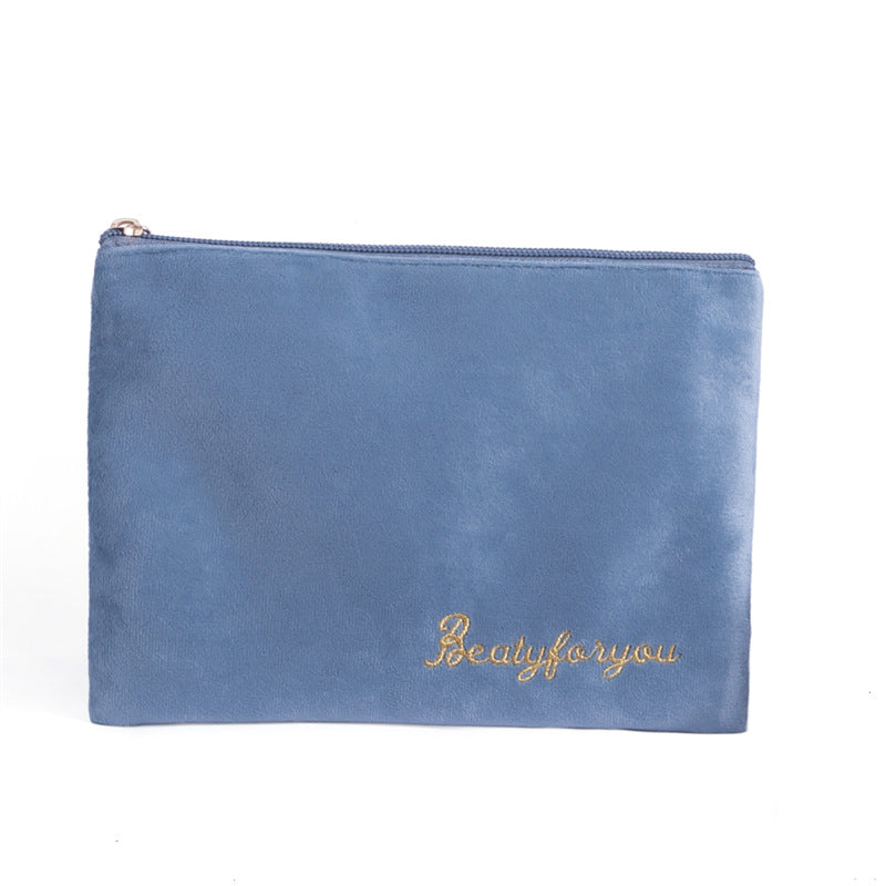 Flannel Cosmetic Storage Bag Tote Cloth