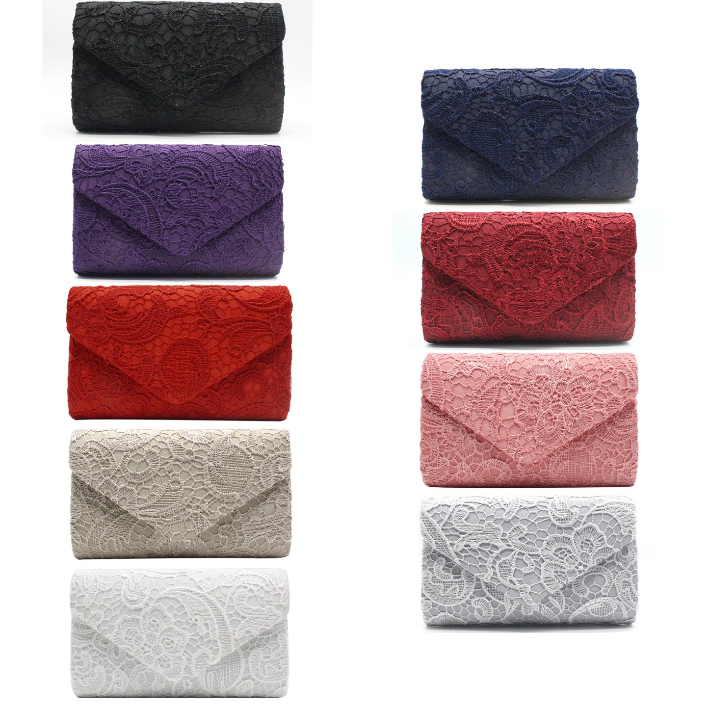 Convenient, Beautiful And Fashionable Lace Dinner Bag With Cover