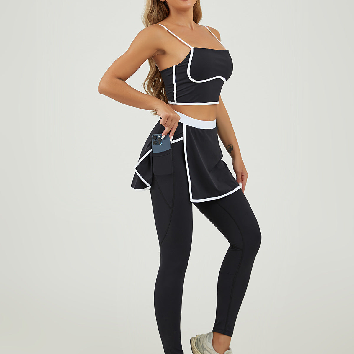 Fitness Culotte Two-Piece Sports Suit For Women