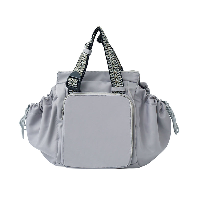 Nylon Fabric Mommy Bag, Large Capacity, Portable, Single Shoulder Tote Bag For Travel