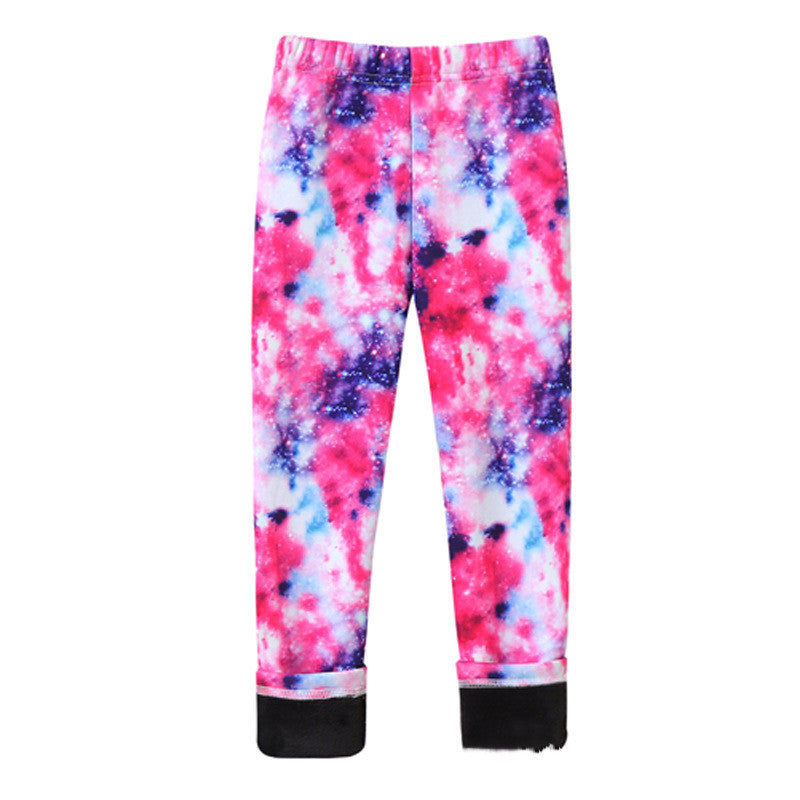 Girls' Thin Velvet Leggings In Spring And Autumn