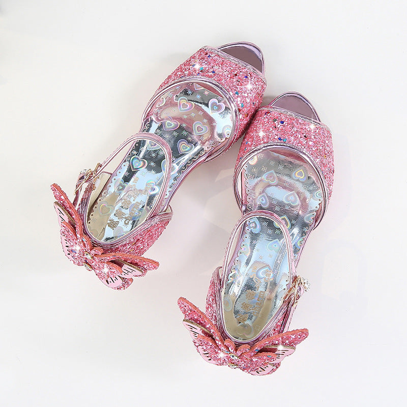Children's Bow-knot Fish Mouth Sandals