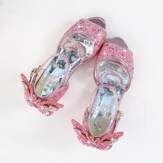 Children's Bow-knot Fish Mouth Sandals