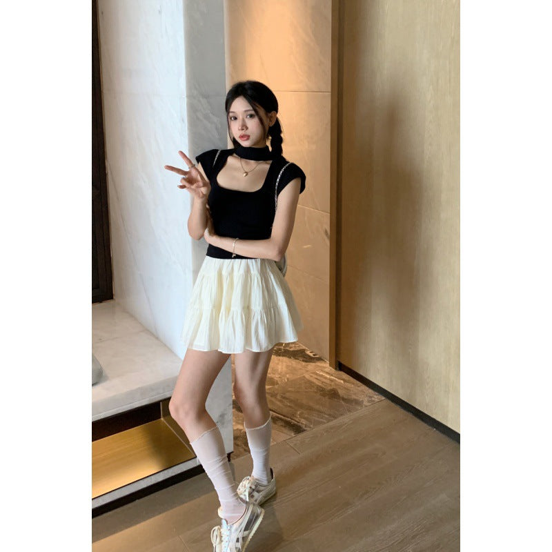 Short Summer Fashionable All-match Short Skirt With Safety Pants