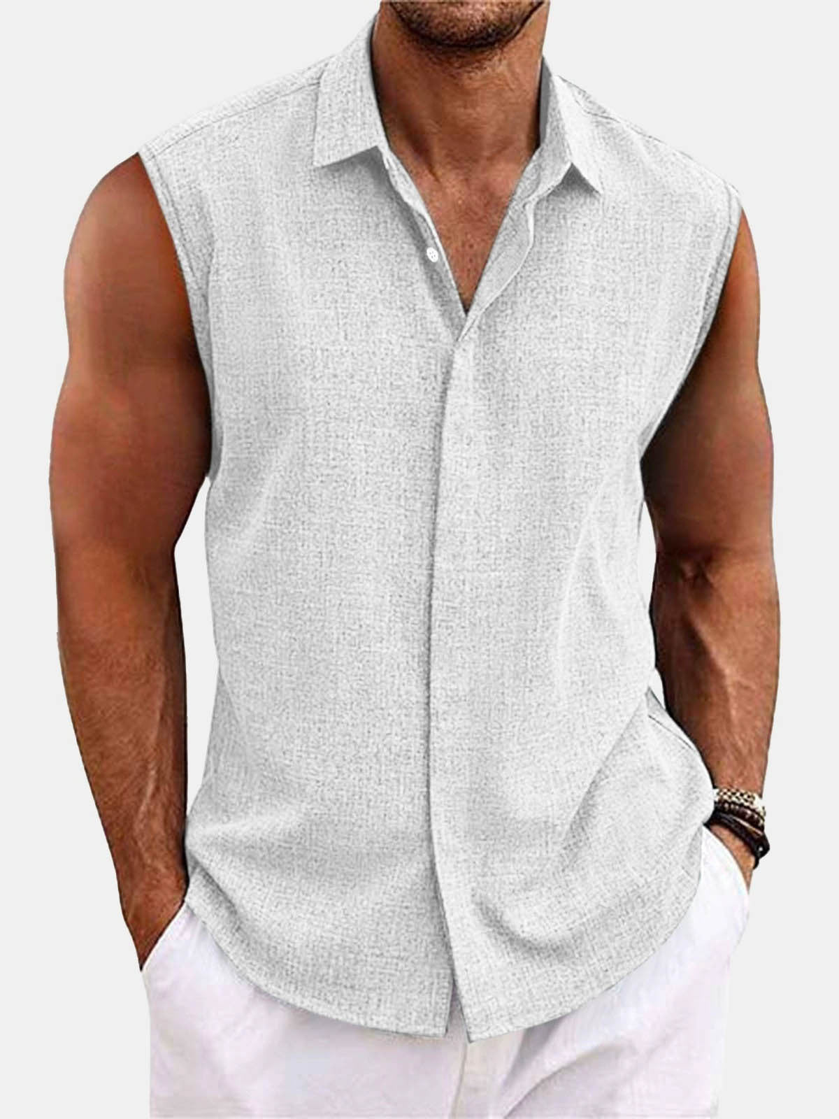 Summer Lapels Button Beach Shirt