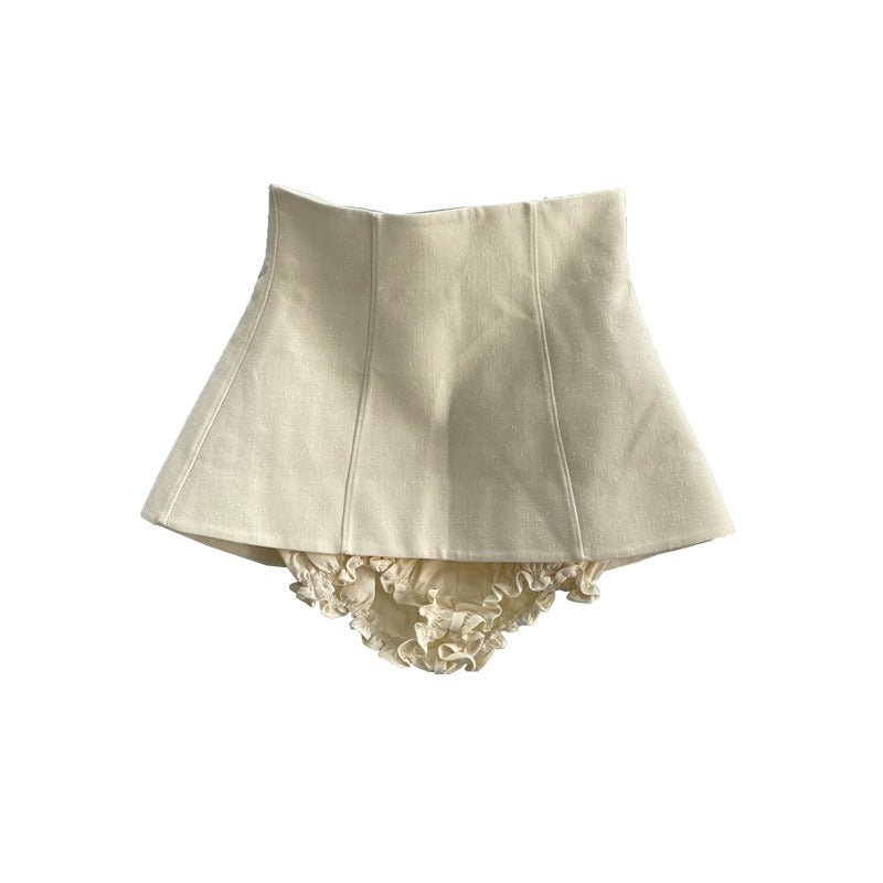 Type Embroidered Mini Culottes High Waist Inner Wear Miniskirt