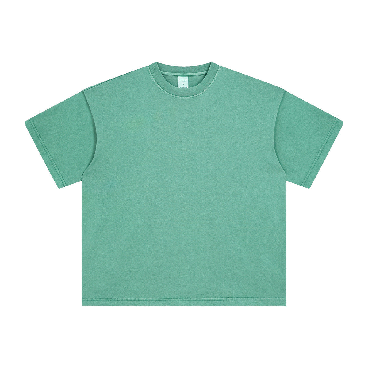 Washed And Worn Dyed Bright White Short Sleeve T-shirt