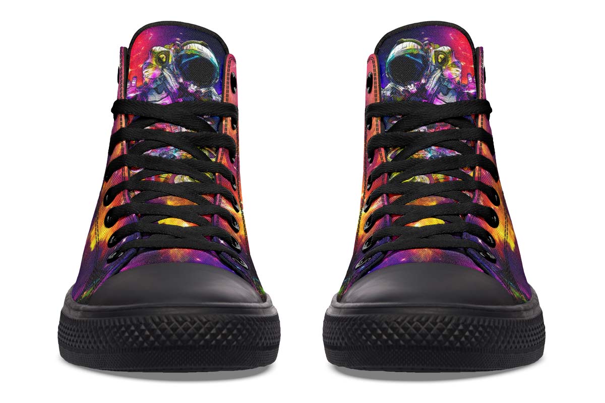 Printed Couple High-top Canvas Shoes