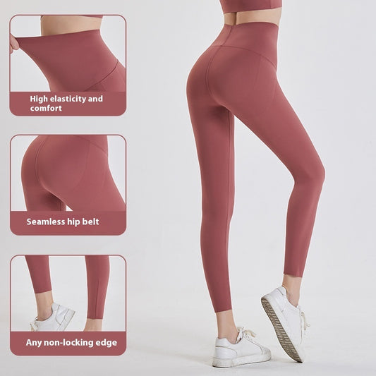 High Waist Hip Lift Tight Yoga Fitness Running Thin Jacket Wear Leggings
