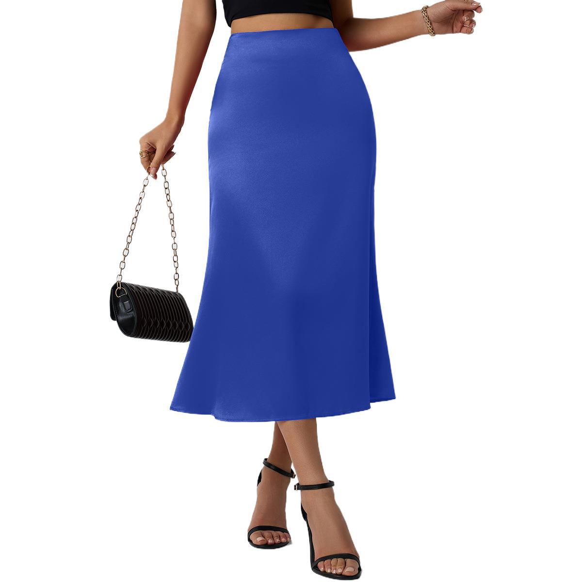 Satin Women's Fishtail Satin Skirt