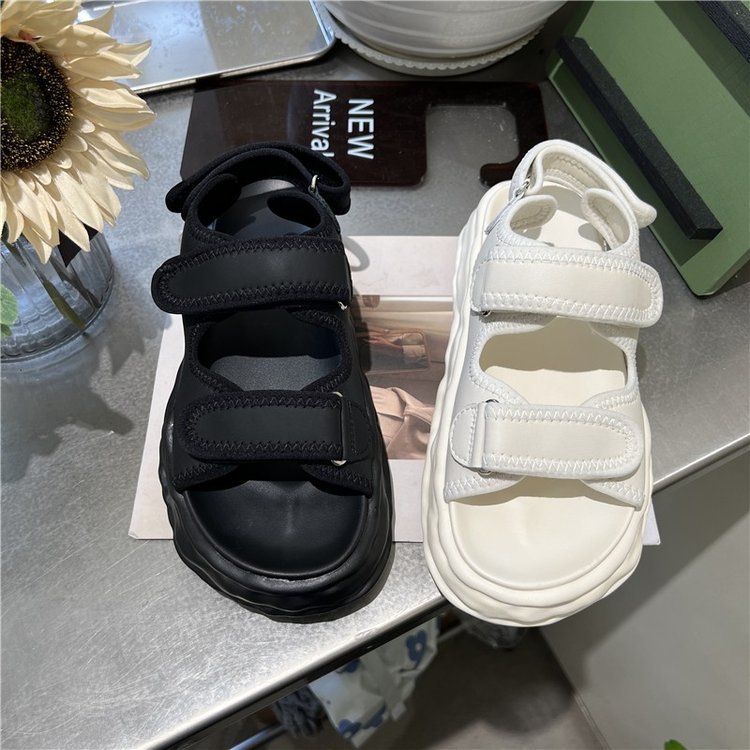 Beach Sandals Women's Summer New Velcro Thick Sole