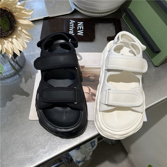 Beach Sandals Women's Summer New Velcro Thick Sole