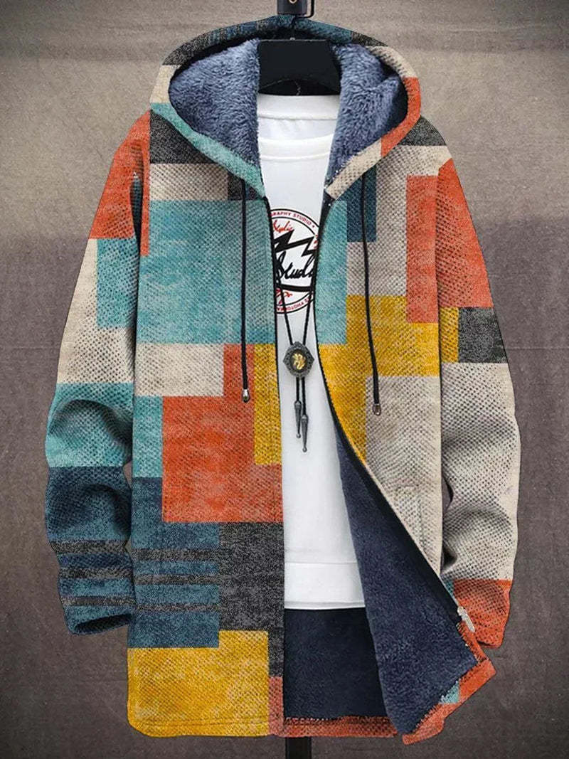 Fashionable Digital Printed Fleece Men's Jacket