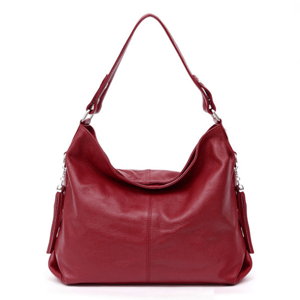 New Style Cowhide Shoulder Bag Fashion Tassels