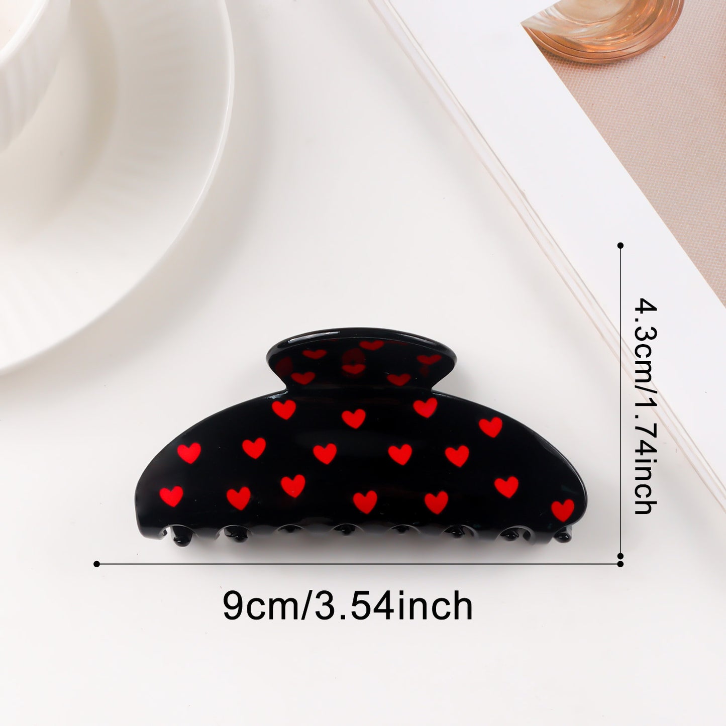 Valentine's Day Heart Shaped Versatile Hair Accessory Shark Clip