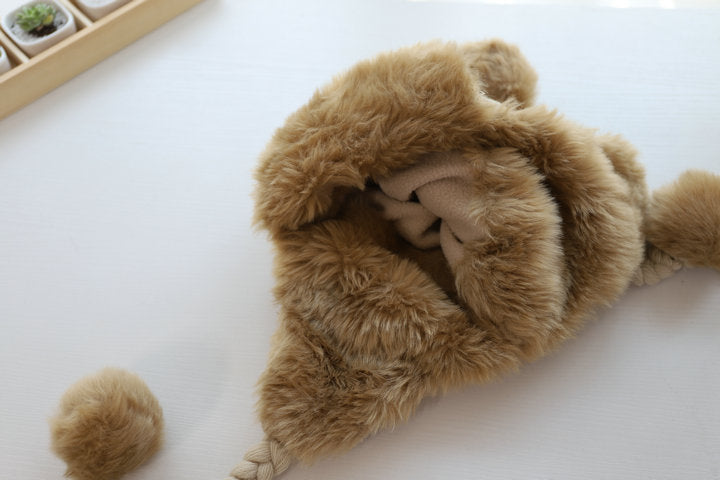 Women's Woolen Leifeng Hat Thickened Three Ball Knitted