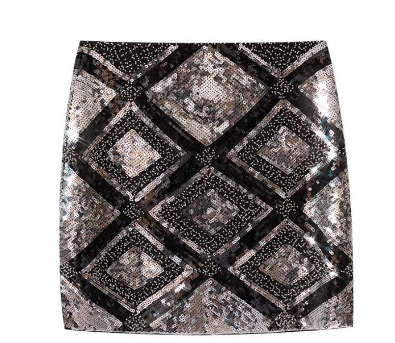 Slim-fit Plaid Skirt