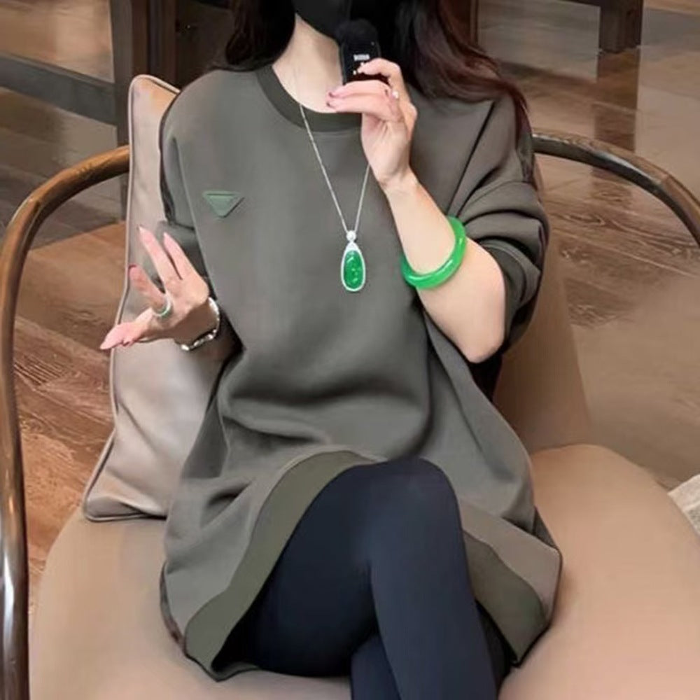 Casual Versatile Women's Crew-neck Sweatshirt