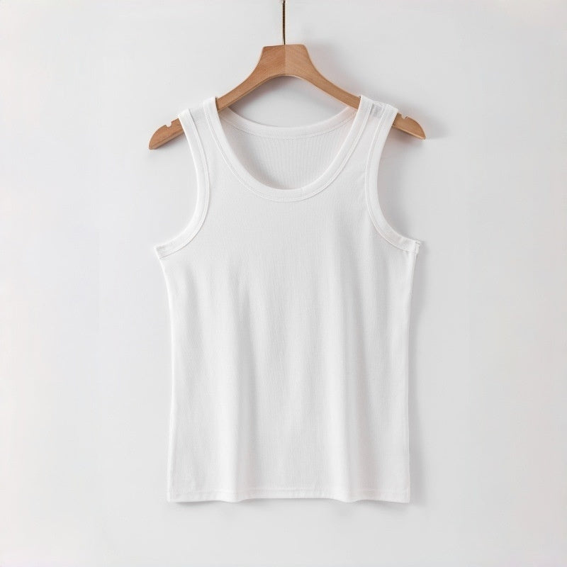 Lyocell Cotton Cool-Touch Stretch Slim-Fit Sports Vest